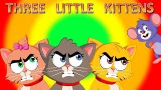 Three Little Kittens | Kids Songs with Lyrics | Lost Their Mittens | FlickBox Nursery Rhyme