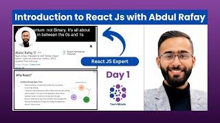 React JS | Learn React for beginners - Day 1 | Tech Minds #2024 #react #techminds