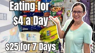 $25 for 7 Days | Eating for $4 a Day | Emergency Grocery Budget