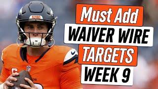 Week 9 Waiver Wire Adds | 2024 Fantasy Football Advice