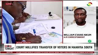 Court nullifies transfer of voters in Manhyia South ||Ghana Tonight on TV3