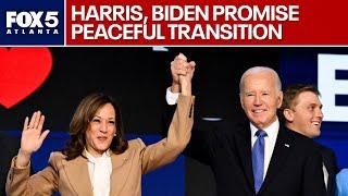 Kamala Harris, Biden promise peaceful transfer of power to Trump | FOX 5 News