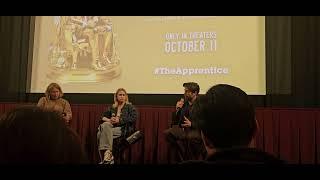 terrific interview with Sebastian Stan and Maria Bakalova about THE APPRENTICE film 2024