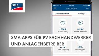 SMA Apps für PV-Fachhandwerker und Anlagenbetreiber