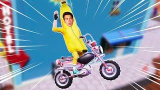 I'M A DIRT BIKING BANANA?! (Urban Trial Tricky)