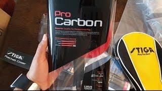 Stiga Pro Carbon - Unboxing and quick review