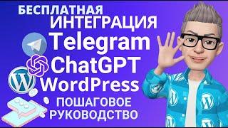 Интеграция  Telegram канала, группы с ️ Wordpress постами  созданных искусственным интеллектом