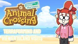 Animal Crossing New Horizons - Terraforming My Island and Farming for Nook Miles - LIVE