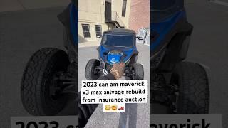 2023 can am maverick x3 max salvage rebuild from iaai #fyp #foryou #automobile  #diy #4x4 #offroad