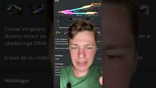 Titta på @CRDATASERVICE video när han grejar runt med minnet #gaming #pc #dator #tech #techtok