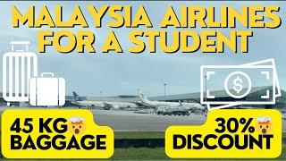 Review of Malaysia Airlines for International Students | 45kg baggage & 30% discount | Immi. Q's