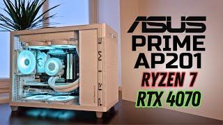 ASUS Prime AP201 White MicroATX Build | AMD Ryzen 7 7700 | NVIDIA RTX 4070