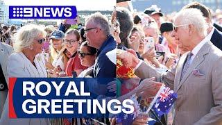 Thousands line up harbourside to meet King Charles and Queen Camilla | 9 News Australia