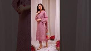  Trendify Presents 3 piece women unstitched chickenkari embroided suit #summercollection