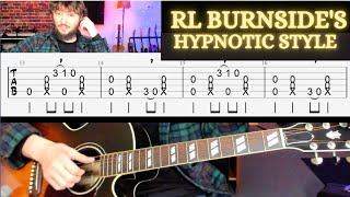 Poor Black Mattie (RL Burnside, Black Keys) Guitar Lesson with tabs on screen