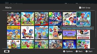 Mario Kart 8 Deluxe,Mario + Rabbids Kingdom Battle,Super Mario Odyssey,Mario Tennis Aces,Super Mario