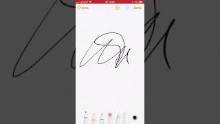 How to create a digital signature on an iPhone