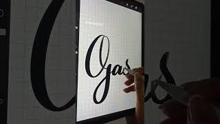 iPad Pro lettering | Satisfying Calligraphy : Ojas #rtmaniac #shorts #ashortaday