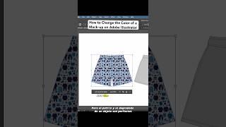 How to Change the Color of a Mock-up on Adobe Illustrator #adobeillustrator #clothingbrand #shorts