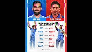 sachin vs virat kohli ka best Record Odi #cricket #viral #trending #sports #news #sixerNews