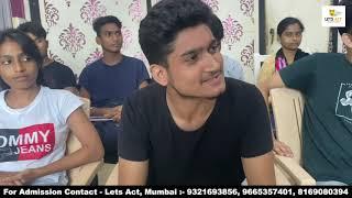 Acting Class by Vinay Shakya at Lets Act ,Mumbai