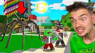 PTYŚ ZMIENIŁ SIĘ w OGROMNEGO PAJĄKA w Minecraft! *ugryzł nas*