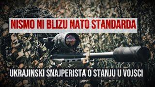 Ukrajinski snajperista: Ne možemo da se poredimo sa standardima NATO vojske, ovde je haos