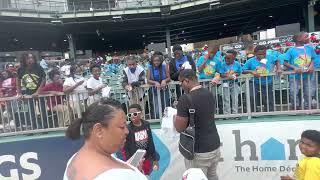 Super Nard signing autographs for the kids @ the “Montgomery Biscuits” game