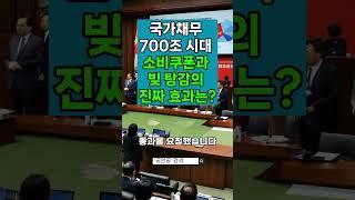 국가채무 700조 시대, 소비쿠폰과 빚 탕감의 진짜 효과는?