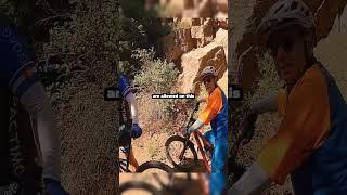 Dirt biker educates mountain bikers on trail  part 1 @Meekerextreme
