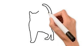 Кот.Как нарисовать кота / Cat. How to draw a cat