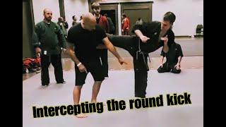 Intercepting the round kick