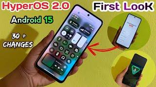 Hyperos 2.0 Android 15: First Look | New Animation,New ui,Control Centre | Features,More