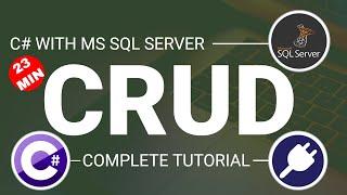 C# : Basic CRUD Operation using SQL Server database for beginners [Just in 23 Min]