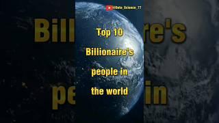 Top 10 Billionaire's people in the world#top10 #Data Science