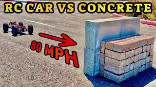 Hitting Concrete Walls At 80MPH For Science - True Rc Car Crash Test