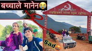 Sad  ससूरालि जादै गर्दा बाटोमा यसरी बच्चा बोकेर गाडी को छत मा  Rolpa vlog New Dashain vlog