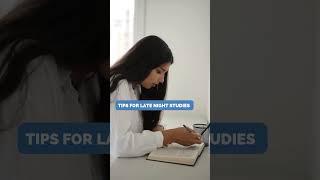 Late Night Study Routine - Practical Study Tips for Students | Exam Study Motivation #shorts