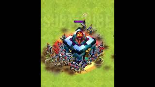 Max Town hall 13 vs Skeleton Spell | Clash of Clans | Clash Karo | #coc #shorts #clashofclans