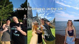 Weekly vlog! Jessie’s Brother arrives in the UK | Exploring the UK