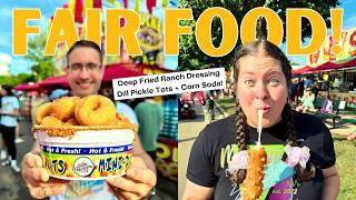 EATING ALL 2024 MN STATE FAIR NEW FOODS! (MUST EAT Deep Fried Ranch Dressing + Dill Pickle Tots)