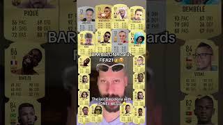 Barcelona cards on fifa21 the last Messi card with Ansu fati and Dembele