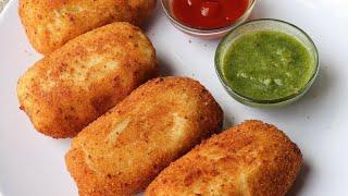 Quick and Easy Veg Bread Roll Recipe | Dahi Bread Roll Recipe