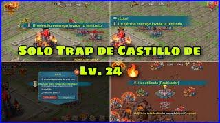 Solo Trap de Castillo Lv. 24 (Frontal de Infantería) en acción en el KvK 