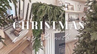 Christmas Decorate With Me 2023 | Entryway, Fireplace Mantle & Putting Up My Tree