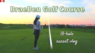 Sunset golf over Mississauga | BraeBen Golf Course Championship