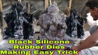 Black Silicone Rubber#Dies Making#Easy Trick#2022#Rubber making#Kanha Art; call; 7609050355