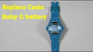 Replace Casio Baby G watch battery