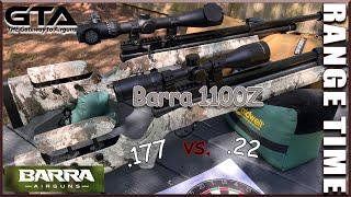 BARRA 1100Z .177 VS. .22 - Gateway to Airguns Range Time