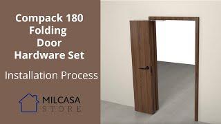 Milcasa Srore - Compack 180 Folding Door Hardware Set - Installation Process